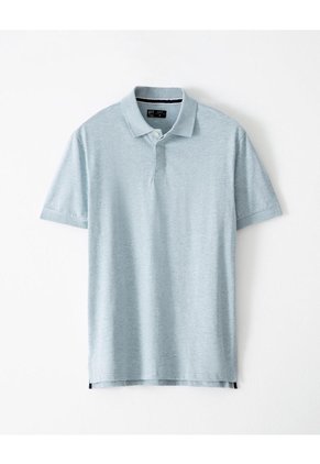 Polo Slim Algodón Azul Hombre Azul