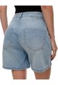 Short Tiro Alto Denim índigo Medio Mujer Azul de Gef
