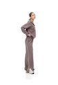 Pantalón Tiro Alto Café Mujer Cafe de Gef