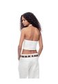 Crop Top Halter Slim Seamless Blanca Mujer Blanco de Gef