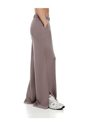 Pantalón Tiro Alto Café Mujer Cafe