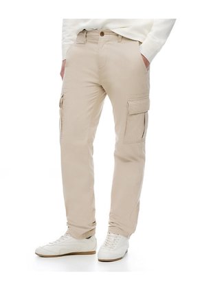 Pantalón Cargo Slim Algodón Habano Hombre Marron