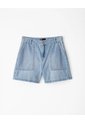 Short Tiro Alto Denim índigo Medio Mujer Azul de Gef