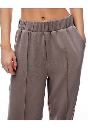 Pantalón Tiro Alto Café Mujer Cafe