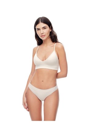 Top Soporte Medio Seamles Copas Removibles Ar A Mujer Beige