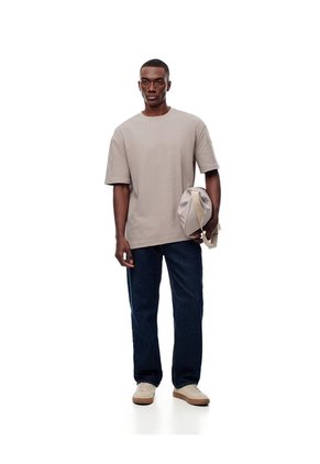 Camiseta Regular Taupe Hombre Marron