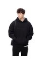 Buzo Tipo Hoddie Negro Hombre Negro de Gef
