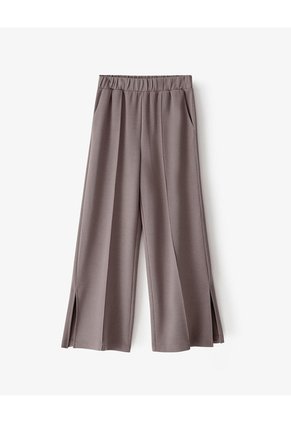 Pantalón Tiro Alto Café Mujer Cafe