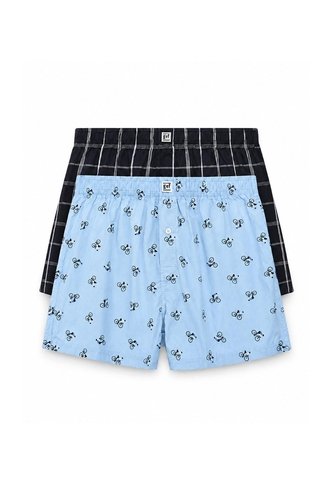 Bóxer Medio Algodón Amplio X2unds Surtido Hombre Multicolor Gef