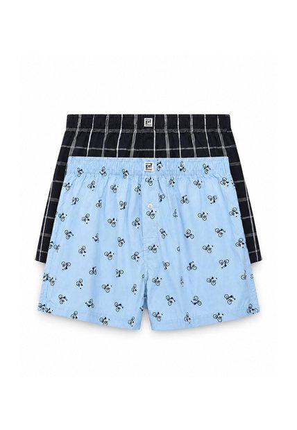 Bóxer Medio Algodón Amplio X2unds Surtido Hombre Multicolor