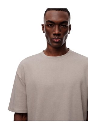 Camiseta Regular Taupe Hombre Marron