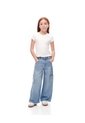 Camiseta Slim Algodón Blanca Niña Blanco de Gef