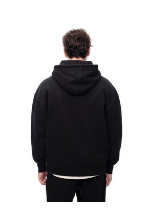 Buzo Tipo Hoddie Negro Hombre Negro
