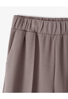 Pantalón Tiro Alto Café Mujer Cafe