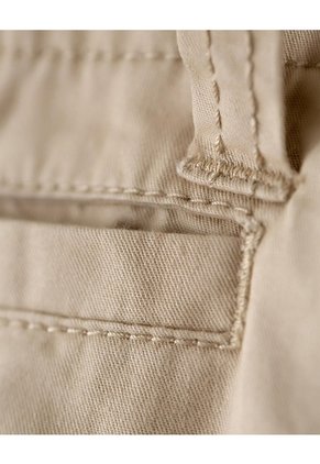 Pantalón Cargo Slim Algodón Habano Hombre Marron