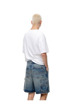 Bermuda Denim Regular índigo Medio Hombre Azul Oscuro