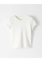 Camiseta Slim Algodón Blanca Niña Blanco de Gef