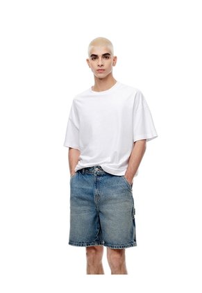 Bermuda Denim Regular índigo Medio Hombre Azul Oscuro