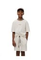 Bermuda Regular Algodón Texturizada Vainilla Niño Beige de Gef