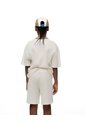 Bermuda Regular Algodón Texturizada Vainilla Niño Beige de Gef