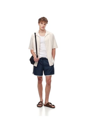 Pantaloneta De Baño Azul Hombre Azul