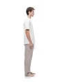 Pantalón Regular Taupe Cuadros Hombre Marron Claro de Gef