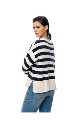 Suéter Oversize Rayas Mujer Multicolor