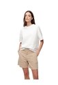 Short Tiro Alto Denim Caqui Mujer Beige de Gef