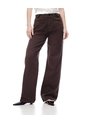 Jean Wide Leg Tiro Alto Chocolate Mujer Chocolate de Gef