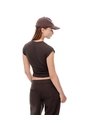 Camiseta Crop Slim Chocolate Mujer Chocolate de Gef