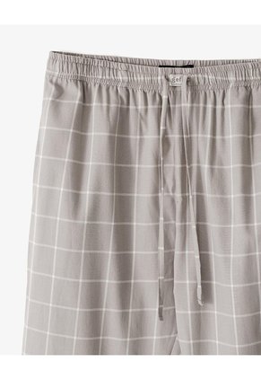 Pantalón Regular Taupe Cuadros Hombre Marron Claro