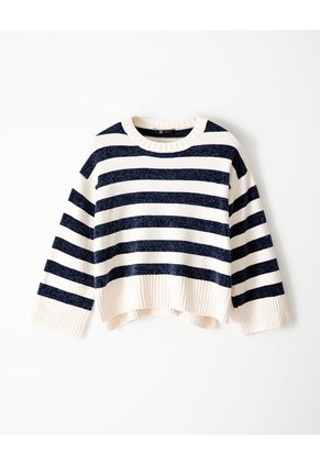 Suéter Oversize Rayas Mujer Multicolor