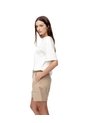 Short Tiro Alto Denim Caqui Mujer Beige de Gef