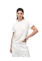 Camiseta Regular Algodón Blanca Mujer Blanco de Gef
