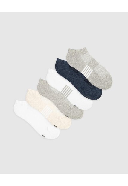 Medias Niña Tobillera Corta Pack X6 Surtido Multicolor