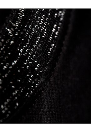 Camiseta Regular Algodón Negra Mujer Negro