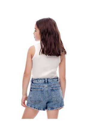 Falda Short Denim índigo Oscuro Niña Azul Oscuro