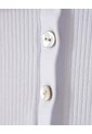 Polo Slim Tejido De Punto Algodón Blanca Mujer Blanco de Gef