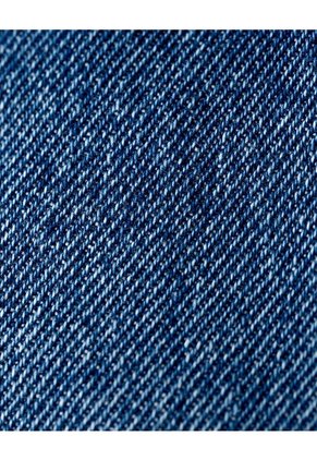 Short Tiro Medio Denim Desgaste índigo Medio Mujer Azul