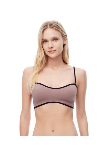 Top Soporte Medio Seamless Café Mujer Cafe Gef