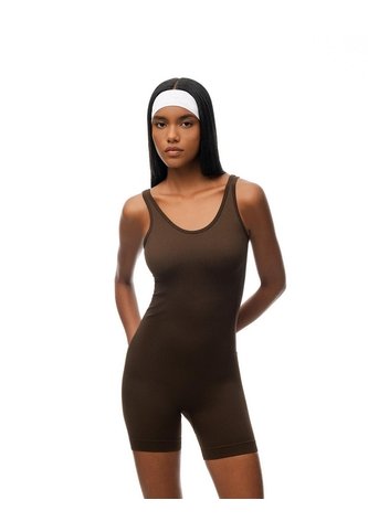Enterizo Deportivo Seamless Chocolate Mujer Chocolate Gef