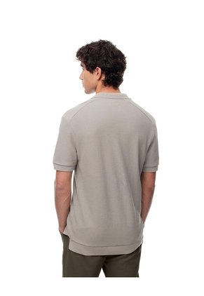 Polo Regular Algodón Taupe Hombre Marron Claro
