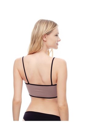 Top Soporte Medio Seamless Café Mujer Cafe