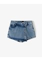 Falda Short Denim índigo Oscuro Niña Azul Oscuro de Gef