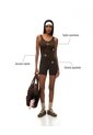 Enterizo Deportivo Seamless Chocolate Mujer Chocolate de Gef
