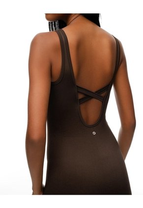 Enterizo Deportivo Seamless Chocolate Mujer Chocolate