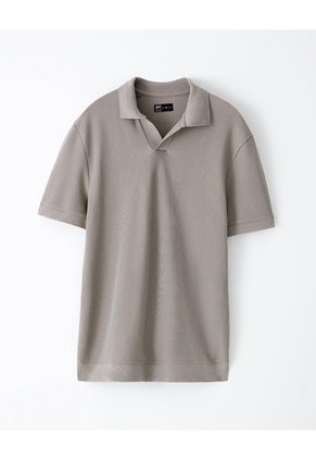 Polo Regular Algodón Taupe Hombre Marron Claro