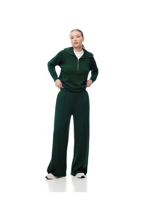 Pantalón Tiro Alto Verde Mujer Verde