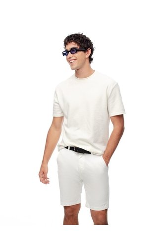Bermuda Regular Drill Algodón Blanca Hombre Blanco Gef