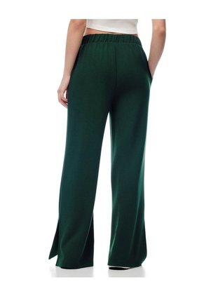 Pantalón Tiro Alto Verde Mujer Verde